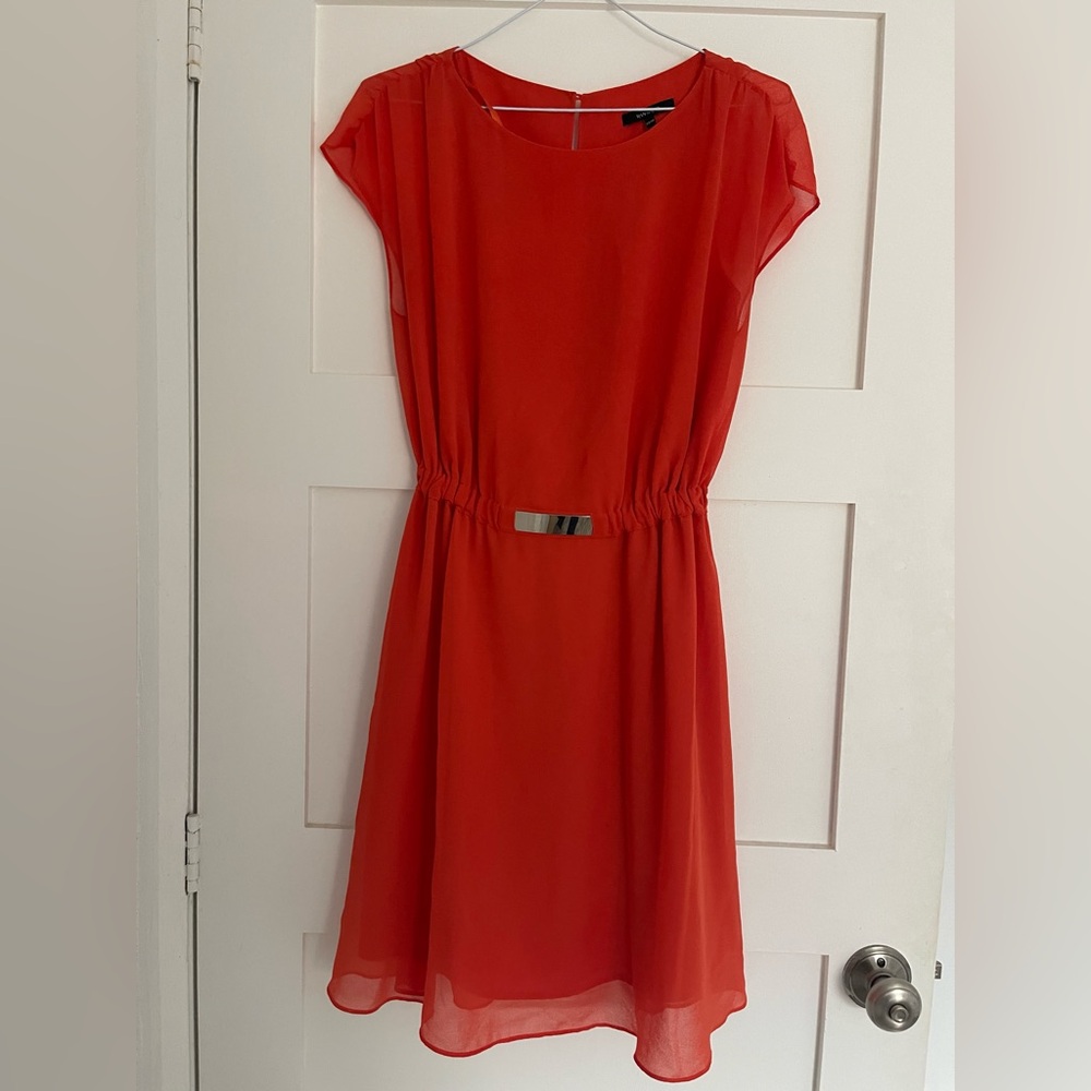 Orange Short Sleeve Dress by RW&Co